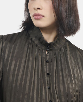 The Kooples WOMEN KAKI short khaki silk dress