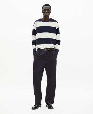 The Kooples HOMME BLACK pantalon à pinces noir