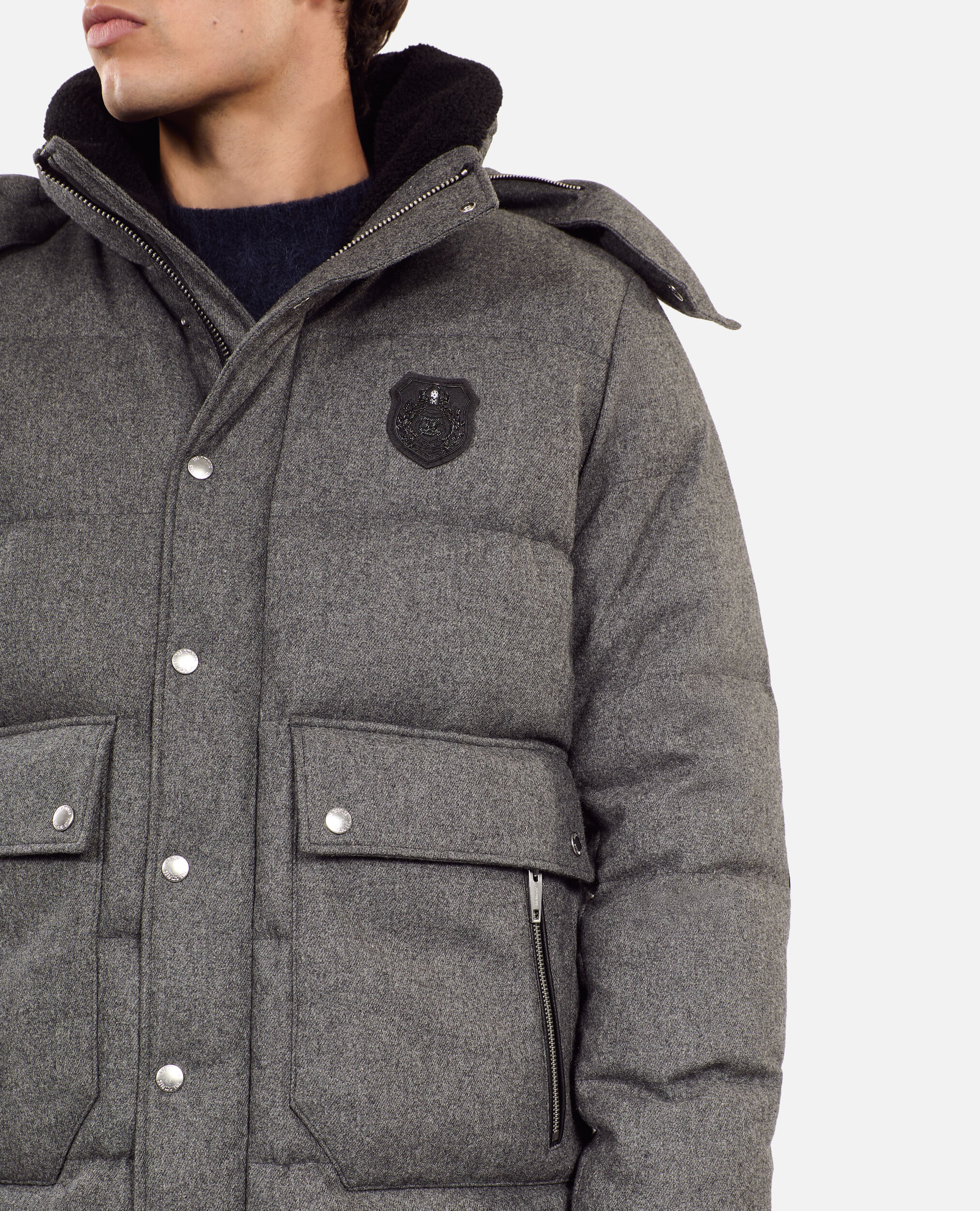 Flannel down jacket new arrivals