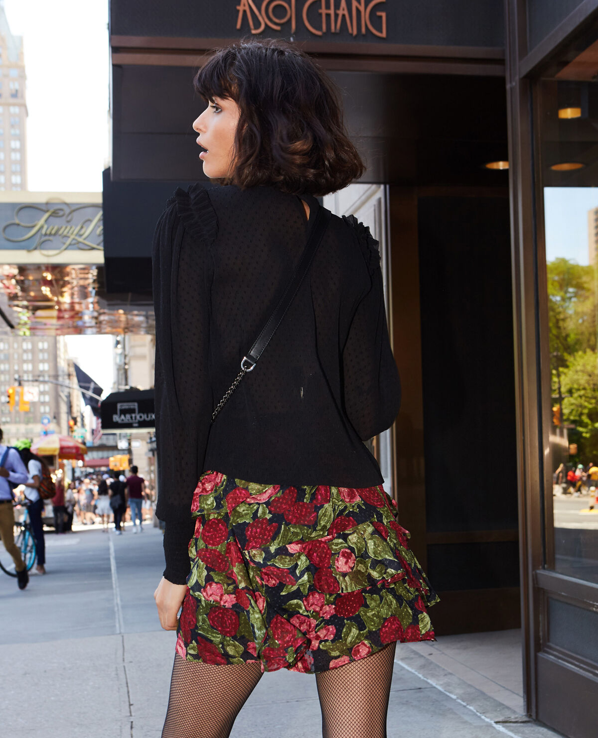 Floaty floral mini shop skirt