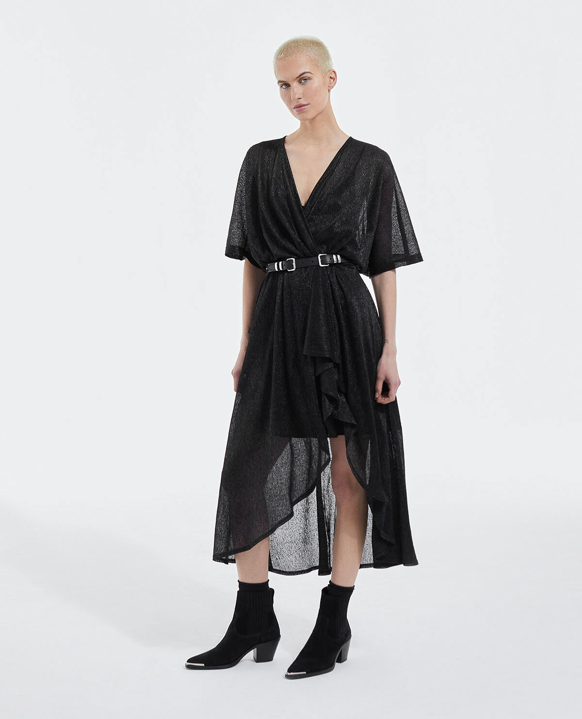 Robe longue noire the hot sale kooples