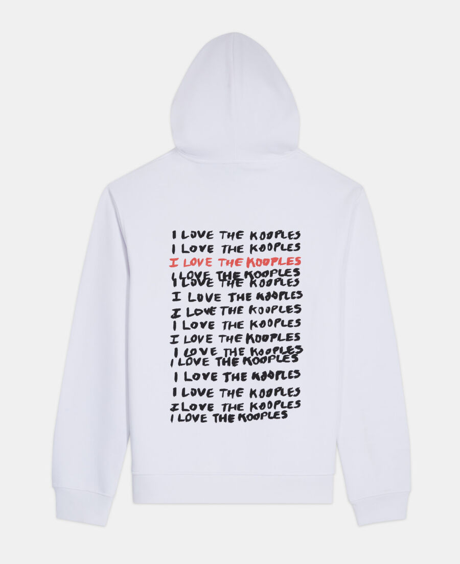 i love kooples white sweatshirt
