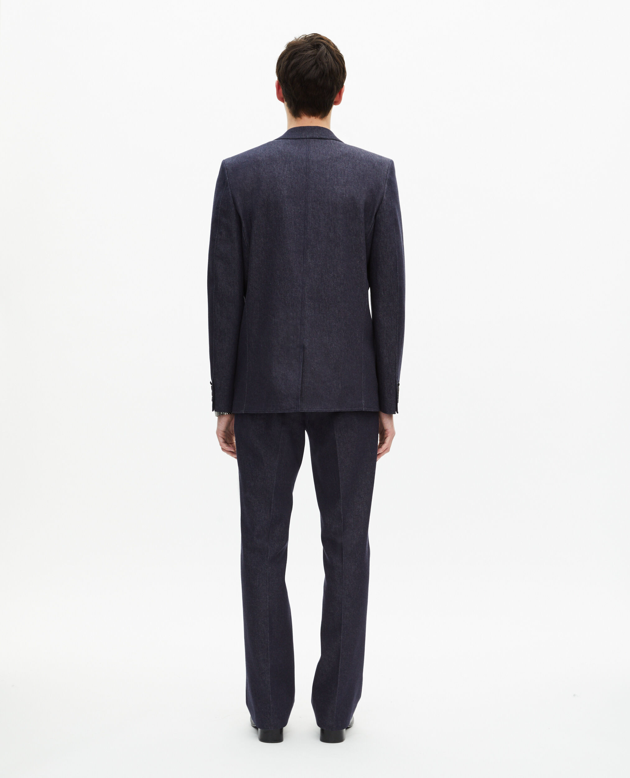 Blue denim-effect suit jacket, NAVY, hi-res image number null