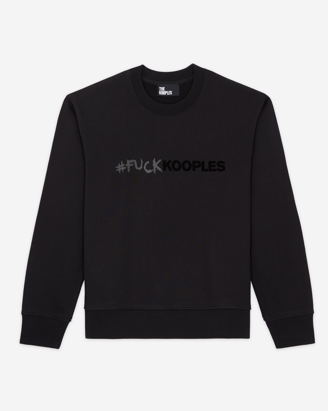 The Kooples MUJER BLACK sudadera logotipo negra
