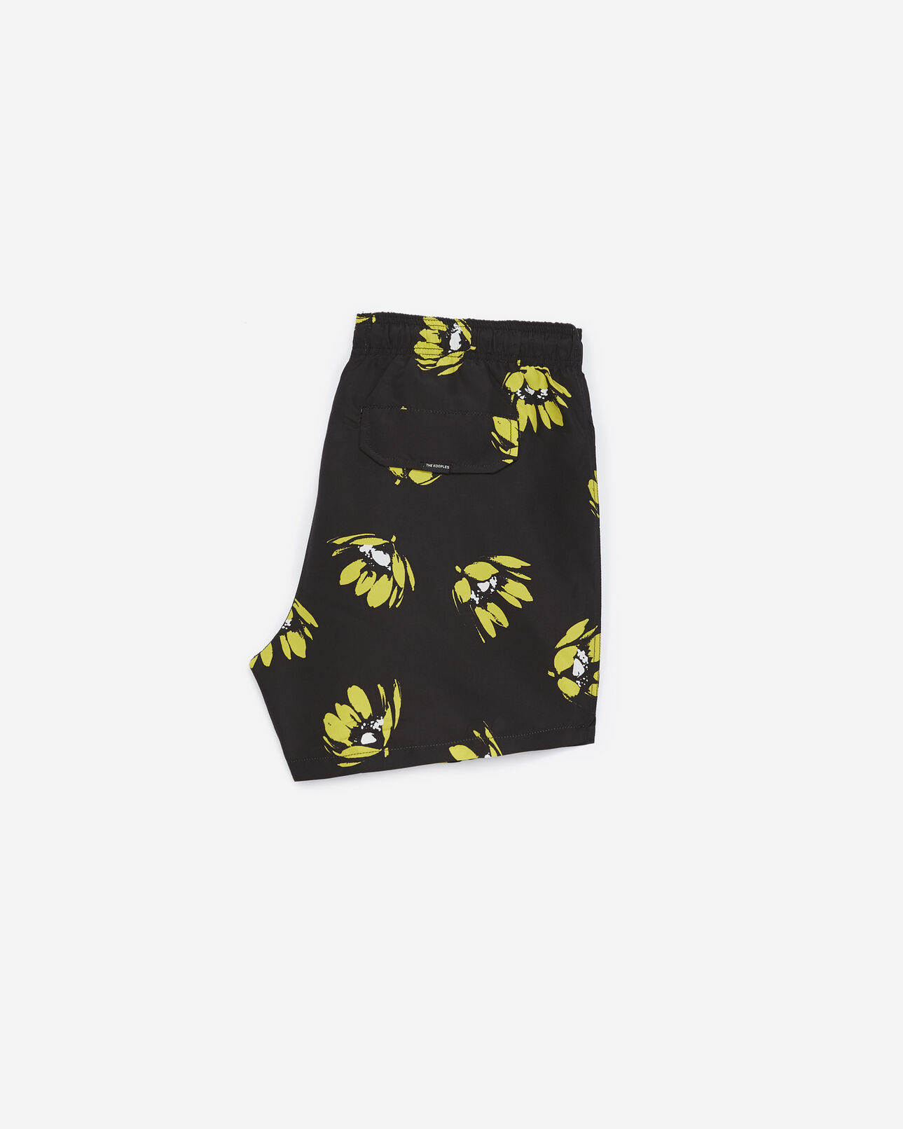 The Kooples HERREN BLACK / YELLOW badehose schwarz gelbe blumen