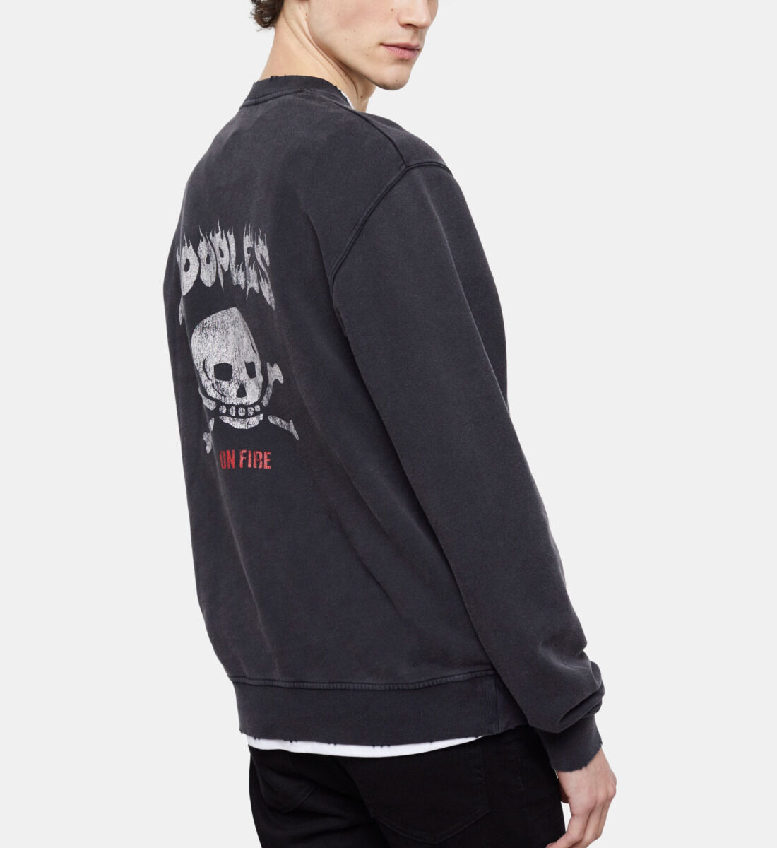 Screen print sweatshirt top