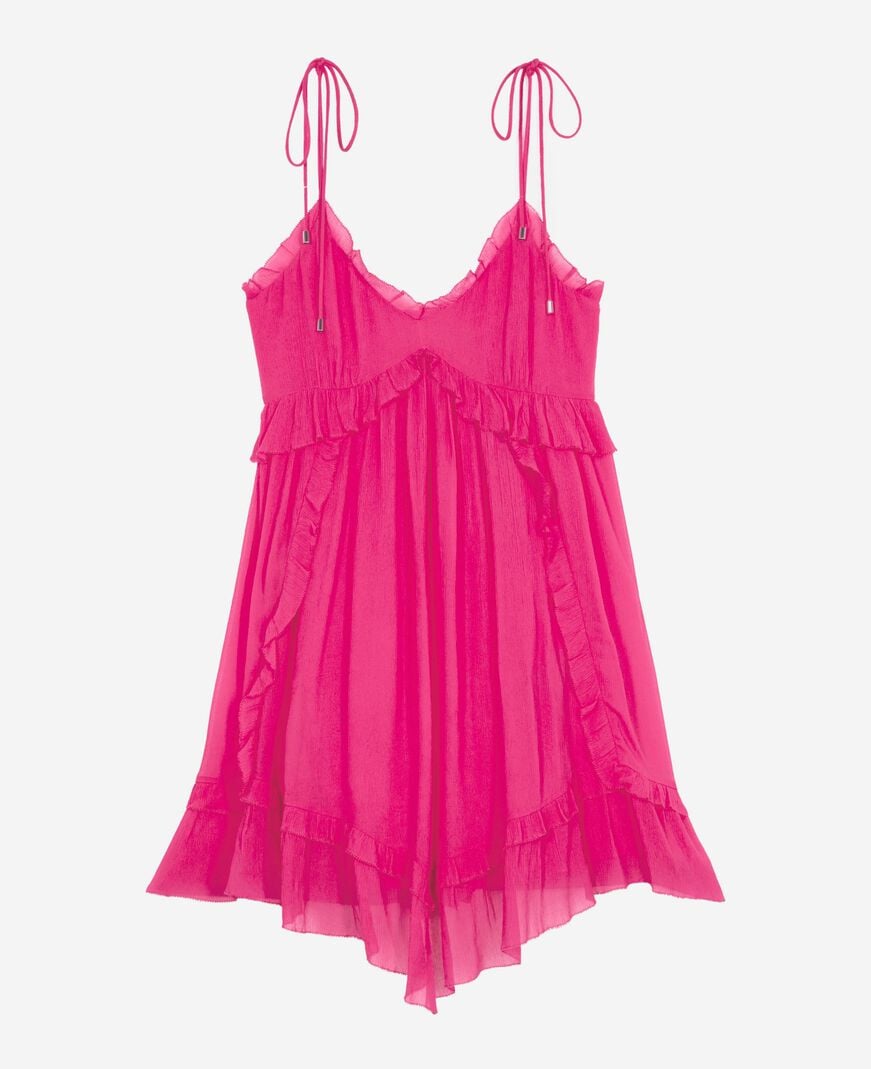 The Kooples FEMME FUSHIA robe courte fuchsia