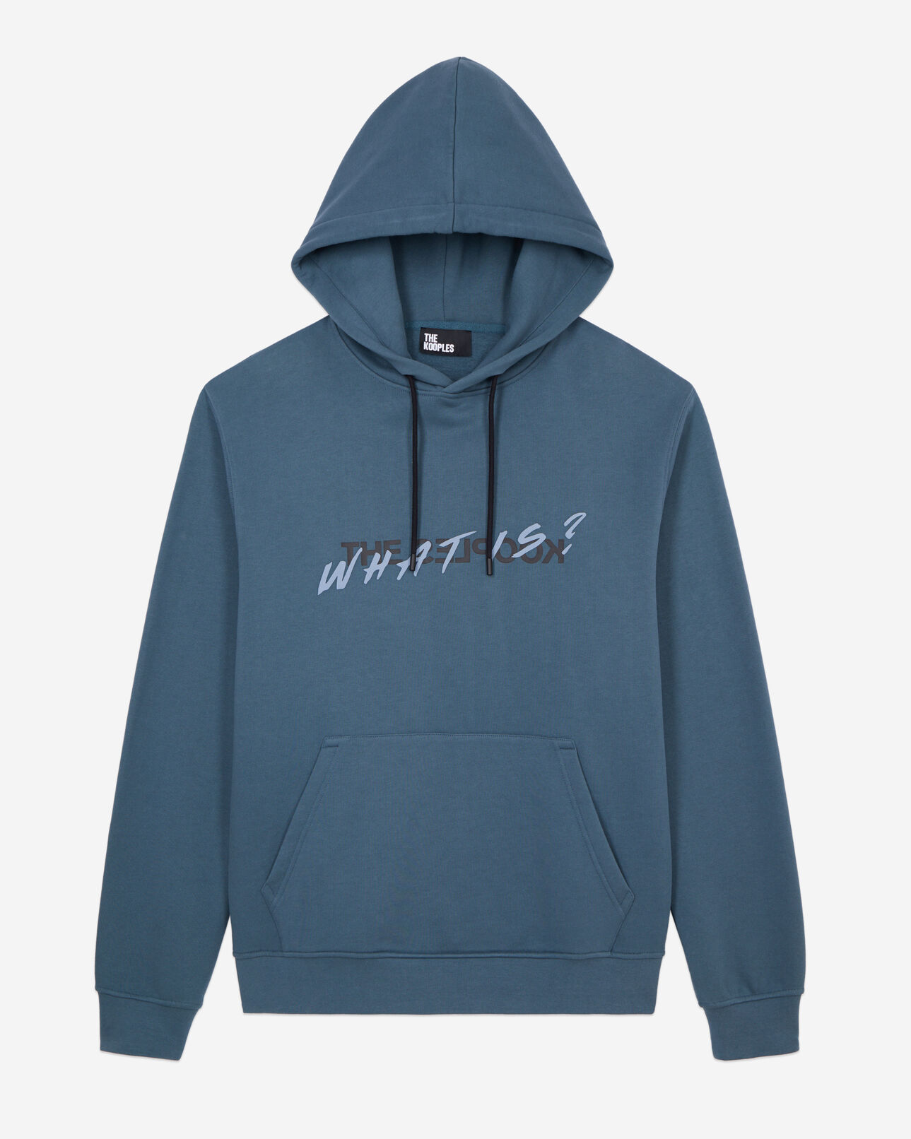 The Kooples MEN BLUE PETROL deep blue what is hoodie