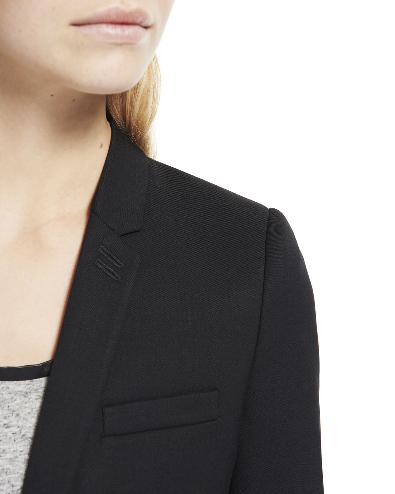 The Kooples MUJER BLACK timeless suit jacket