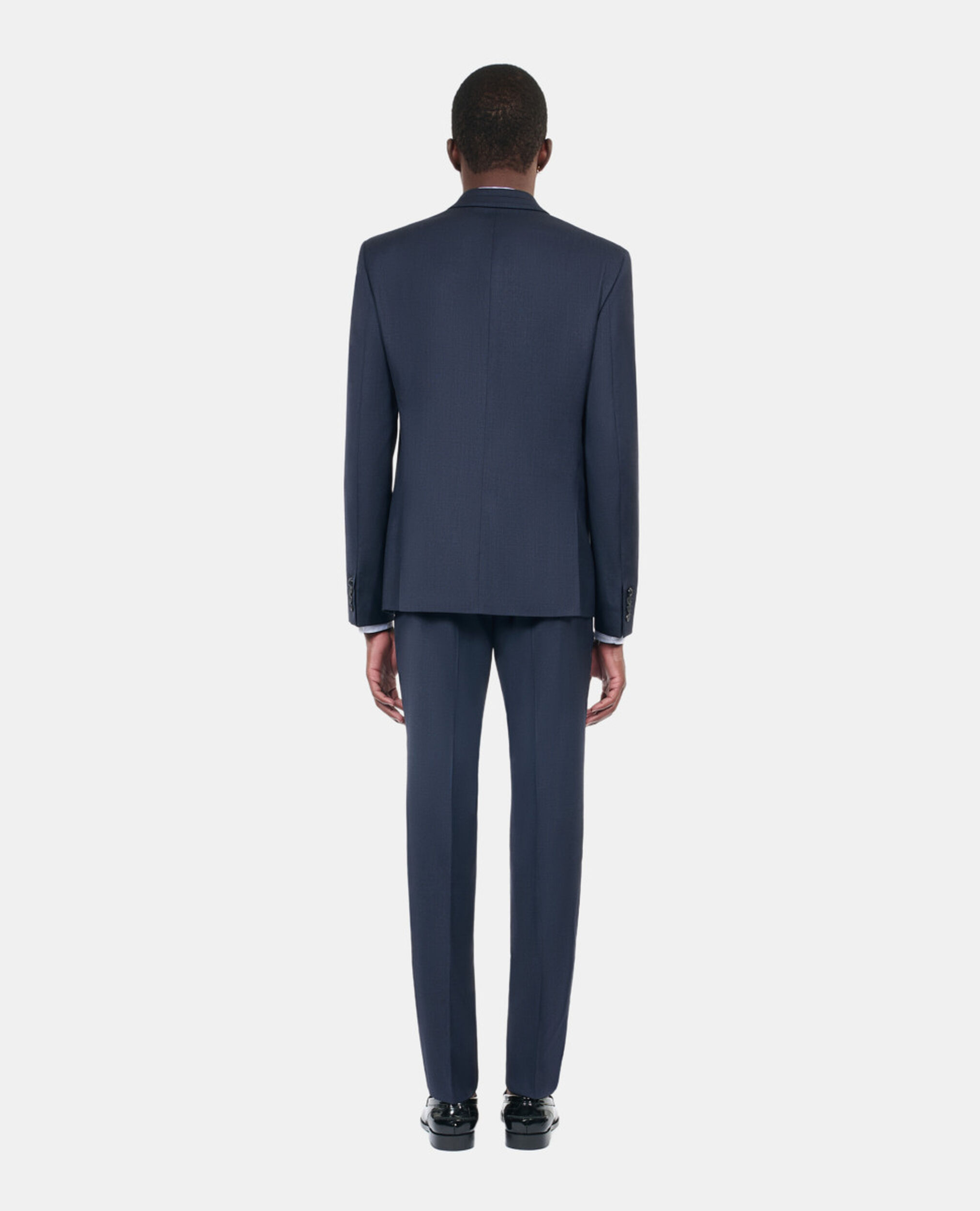 Navy blue wool suit jacket, NAVY, hi-res image number null