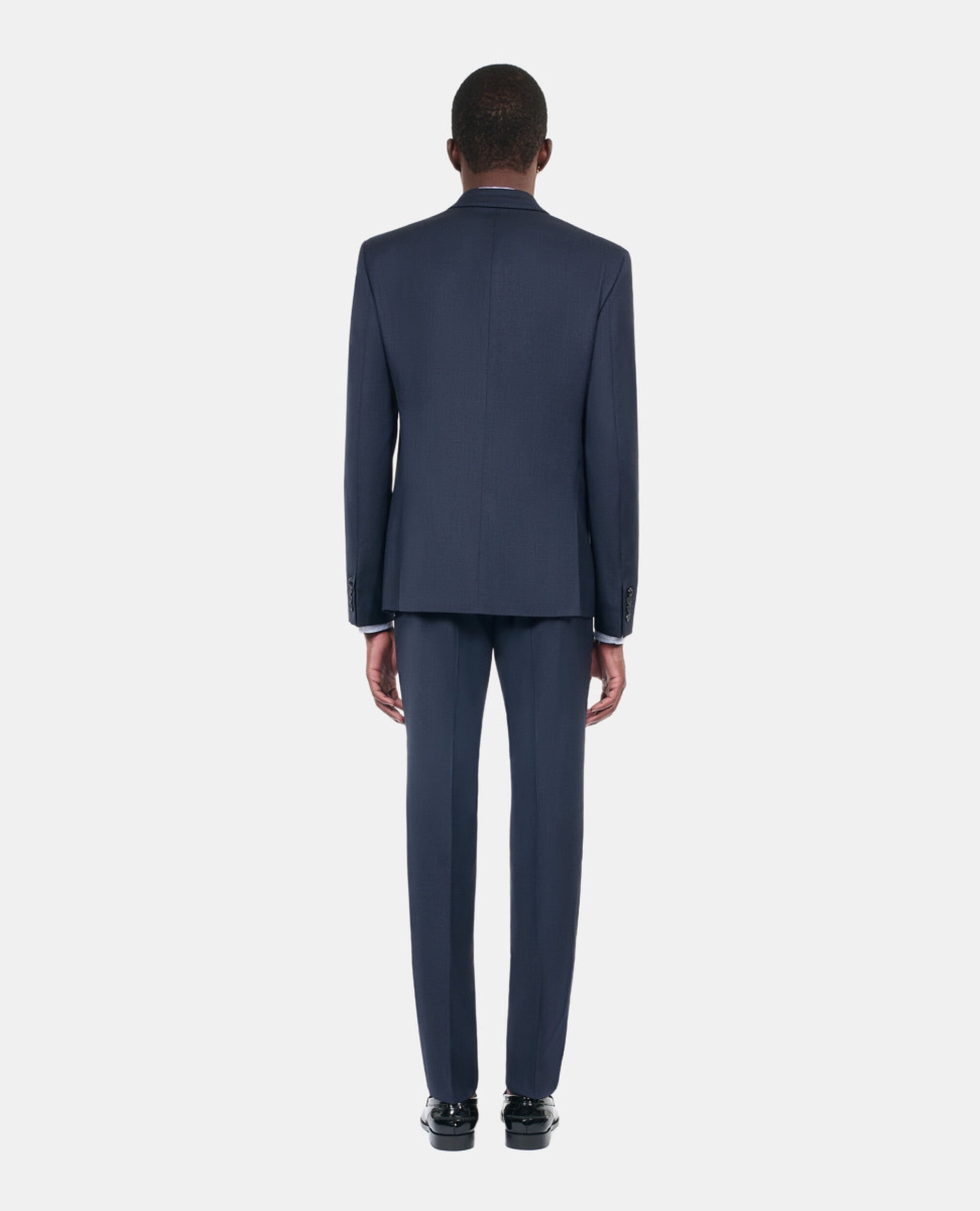 Navy blue wool suit jacket, NAVY, hi-res image number null