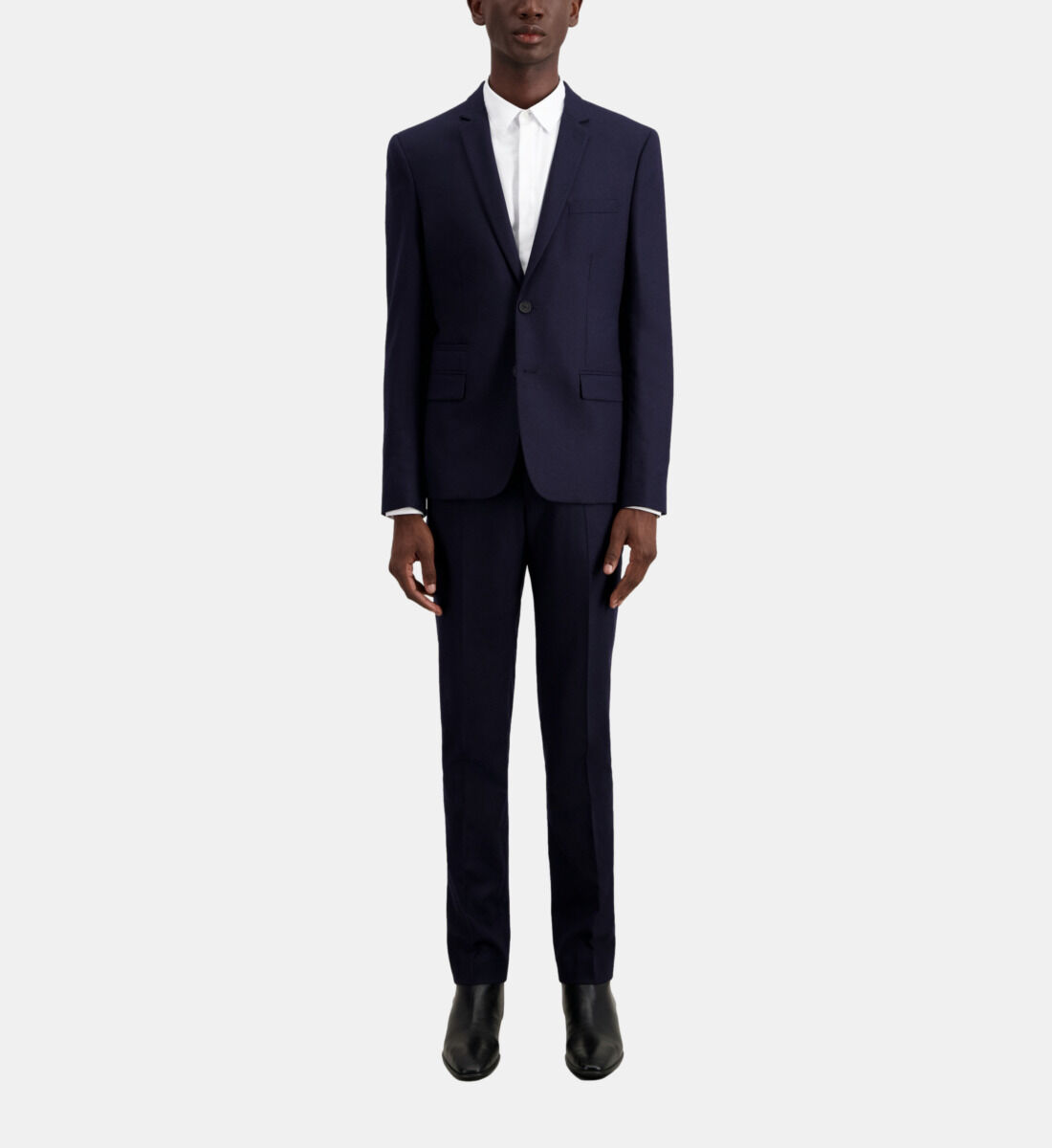 Navy flannel suit jacket The Kooples UK