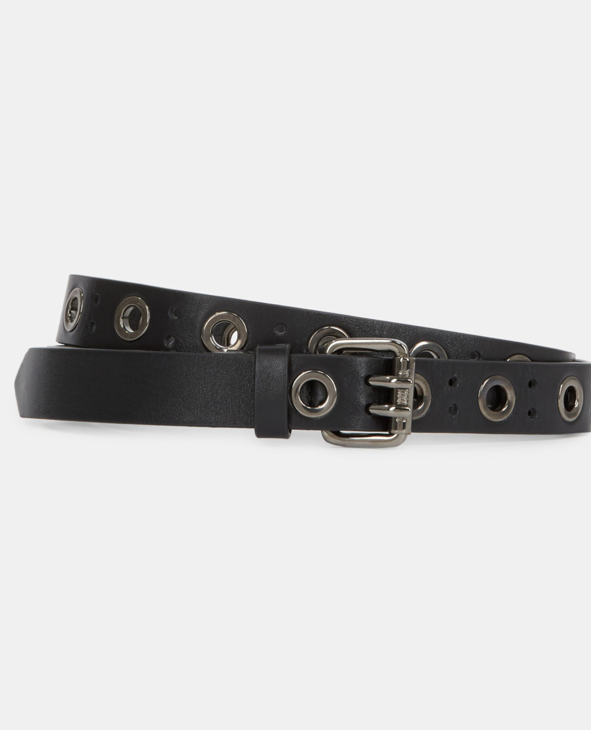 Schwarzer Ledergürtel, BLACK, hi-res image number null