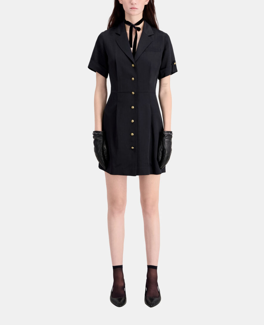 The Kooples WOMEN BLACK short black dress