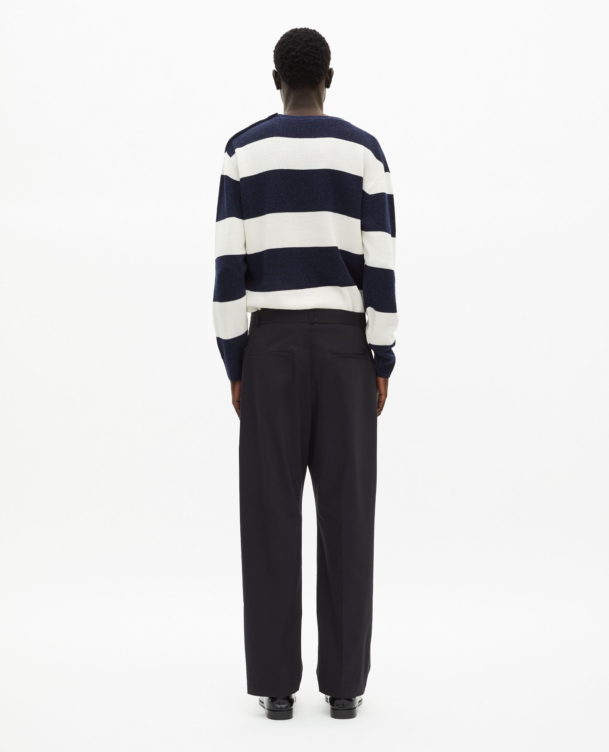 Black pegged pants, BLACK, hi-res image number null