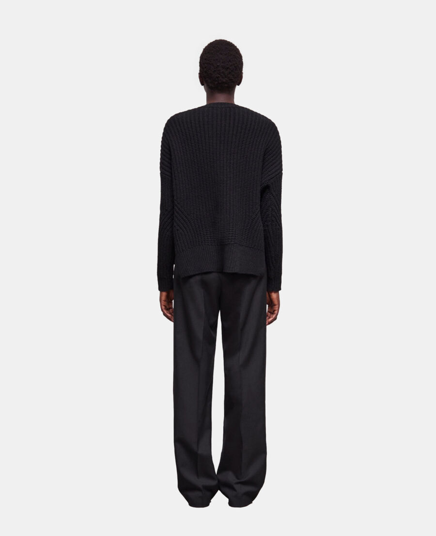 cardigan en laine noir