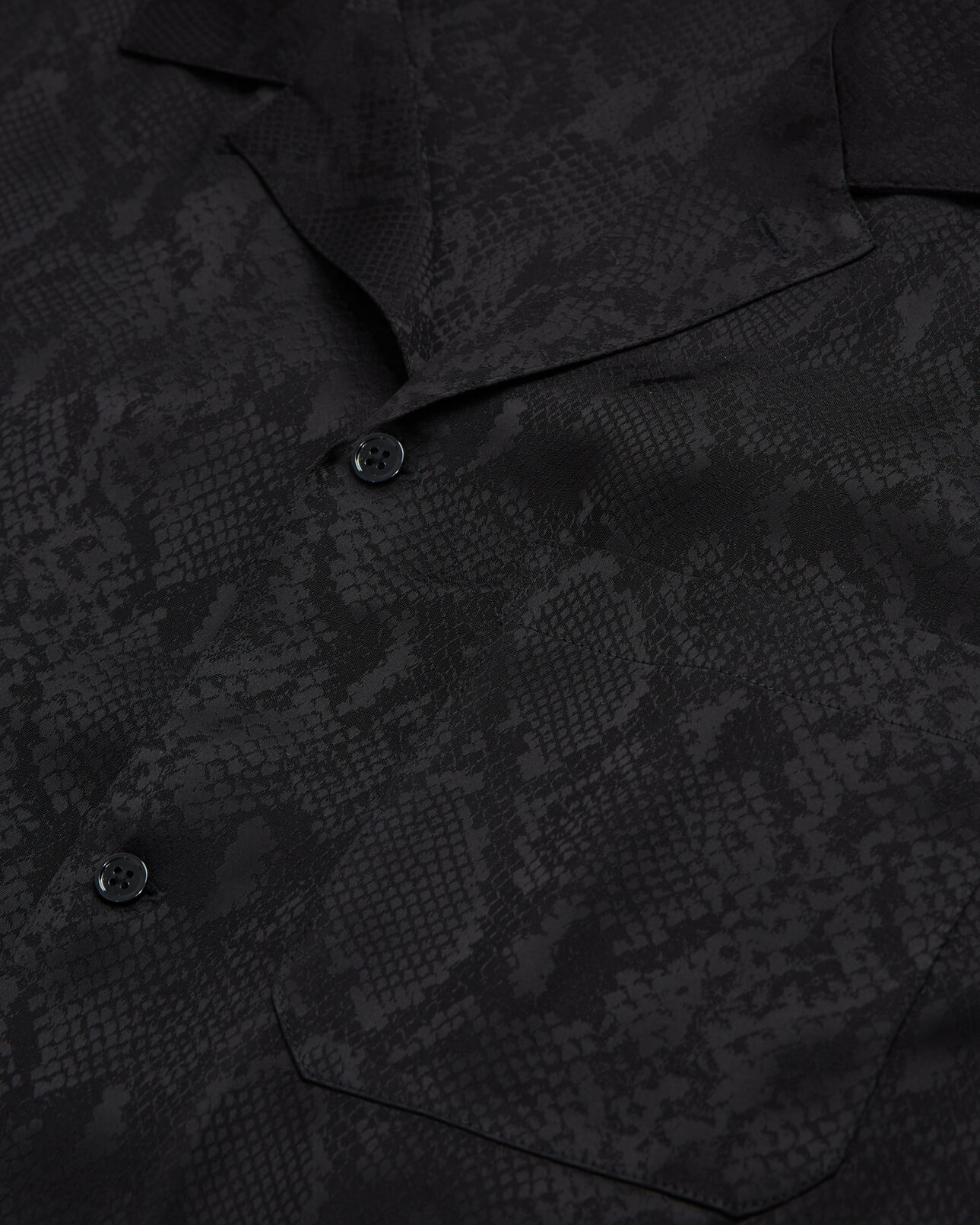 The Kooples HOMME BLACK chemise casual python noir