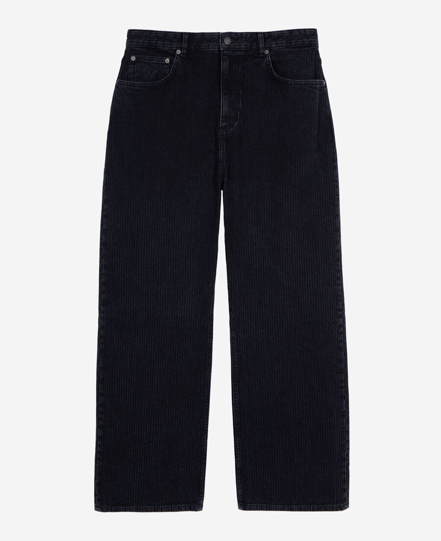The Kooples HOMME BLACK WASHED jean baggy effet c&ocirc;tel&eacute; noir