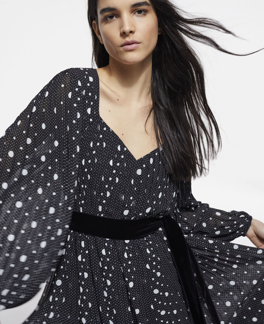 long printed dress