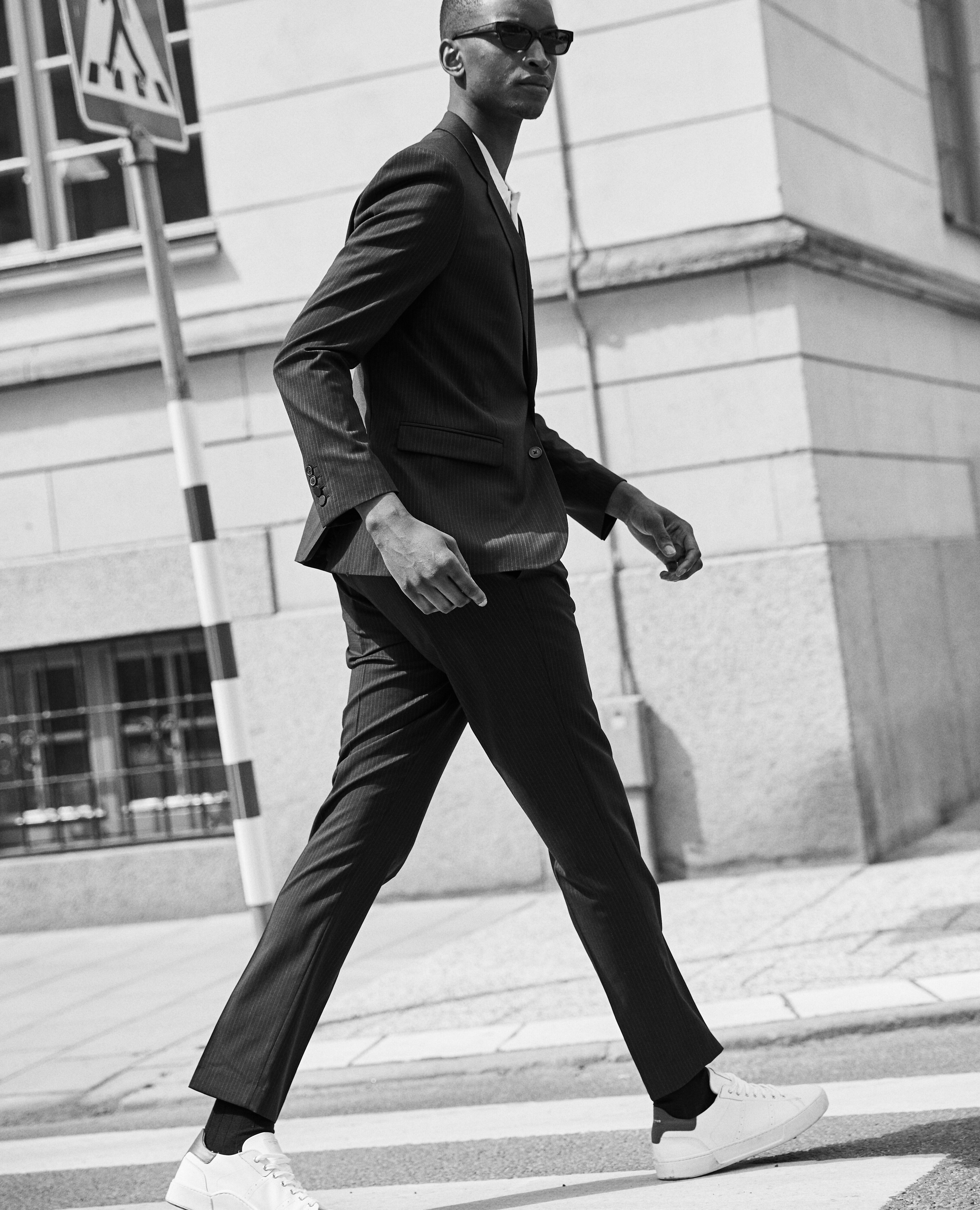 LASC Brushed Twill Slim Fit Pants Navy