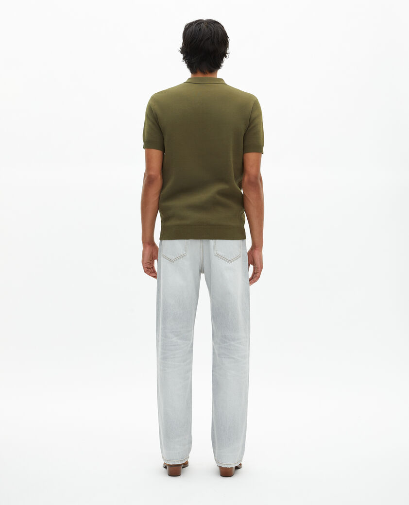 The Kooples MEN KAKI khaki knit sweater