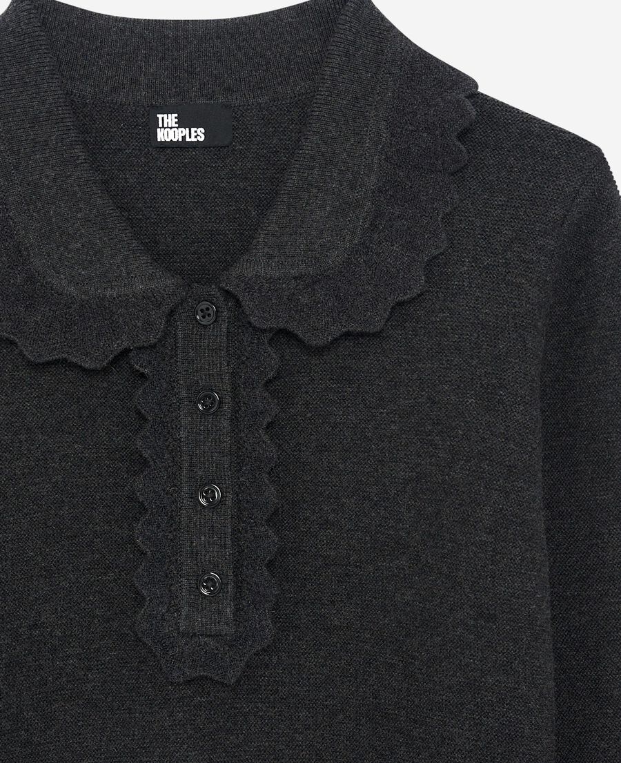 The Kooples WOMEN BLACK black cowl-neck sweater