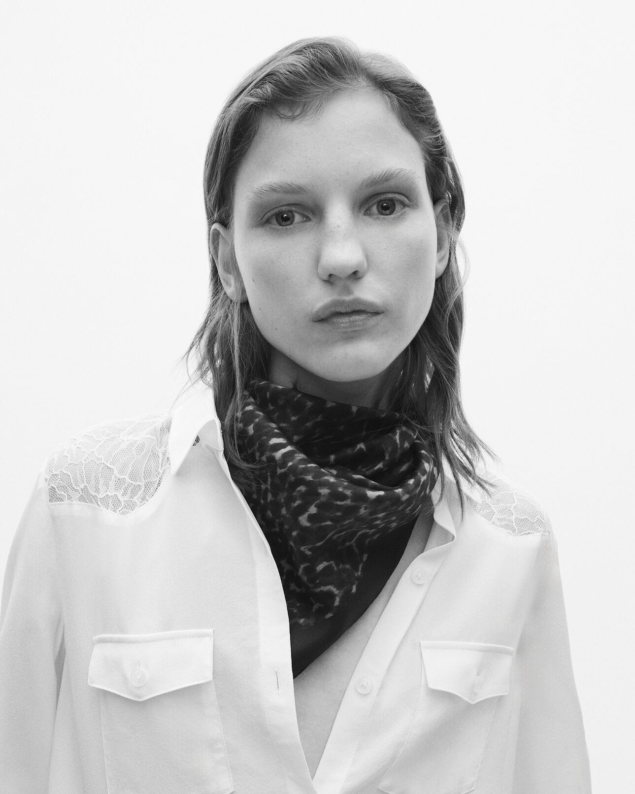 The Kooples WOMEN LEOPARD silk leopard print scarf