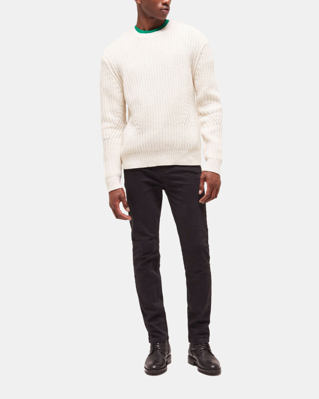 The Kooples HOMBRE ECRU jersey punto blanco crudo