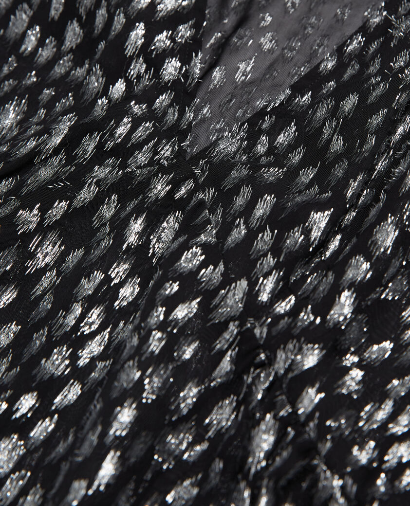 The Kooples FEMME ANTIC SILVER top léopard