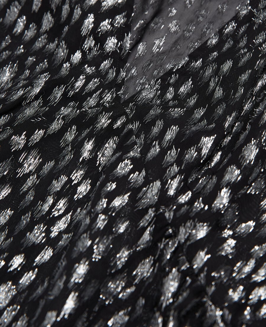 The Kooples FEMME ANTIC SILVER top léopard