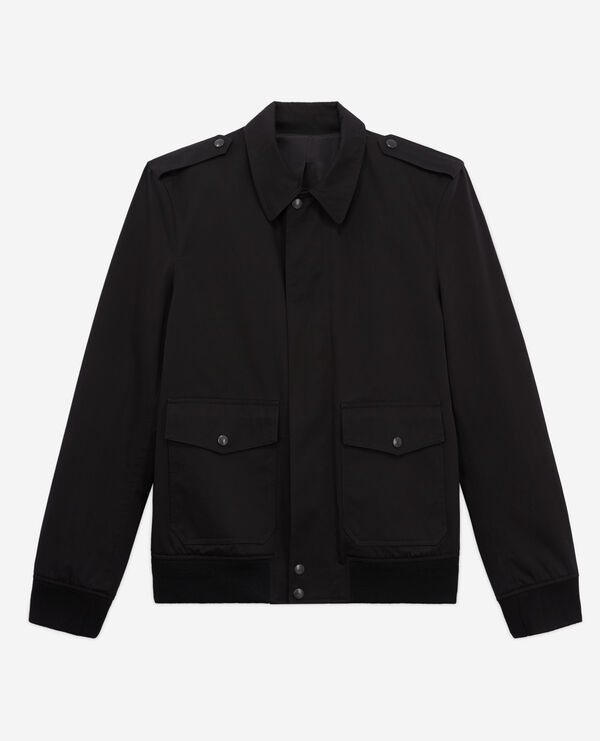 blouson noir en coton