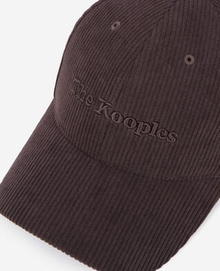 The Kooples DAMEN BROWN braune kappe aus cordsamt
