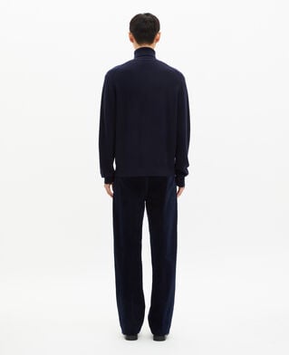 The Kooples H NAVY navy cashmere turtleneck sweater