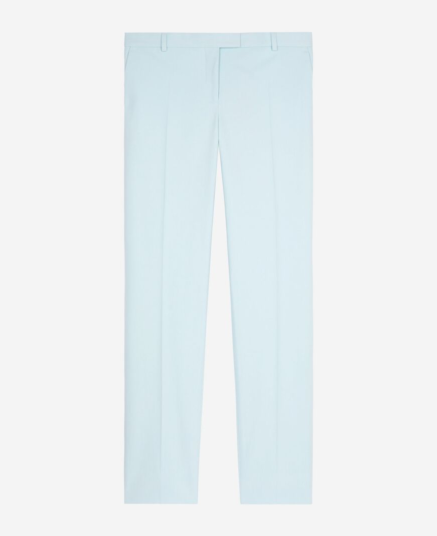 The Kooples WOMEN LIGHT BLUE blue cotton suit pants