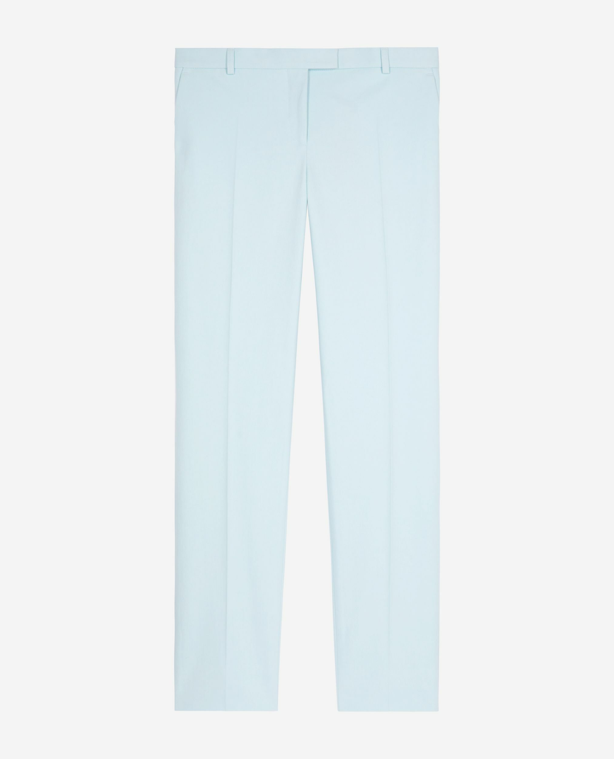 Blue cotton suit pants, LIGHT BLUE, hi-res image number null