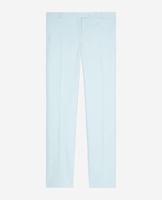 The Kooples WOMEN LIGHT BLUE blue cotton suit pants