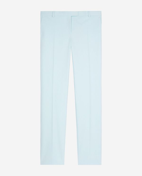 The Kooples FEMME LIGHT BLUE pantalon costume en coton bleu