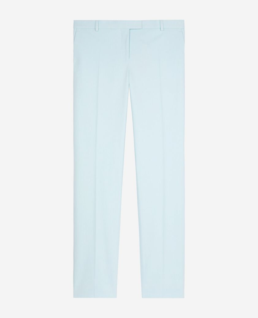 The Kooples WOMEN LIGHT BLUE blue cotton suit pants