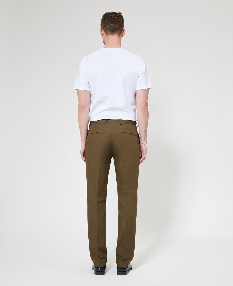 The Kooples H KAKI straight khaki suit pants