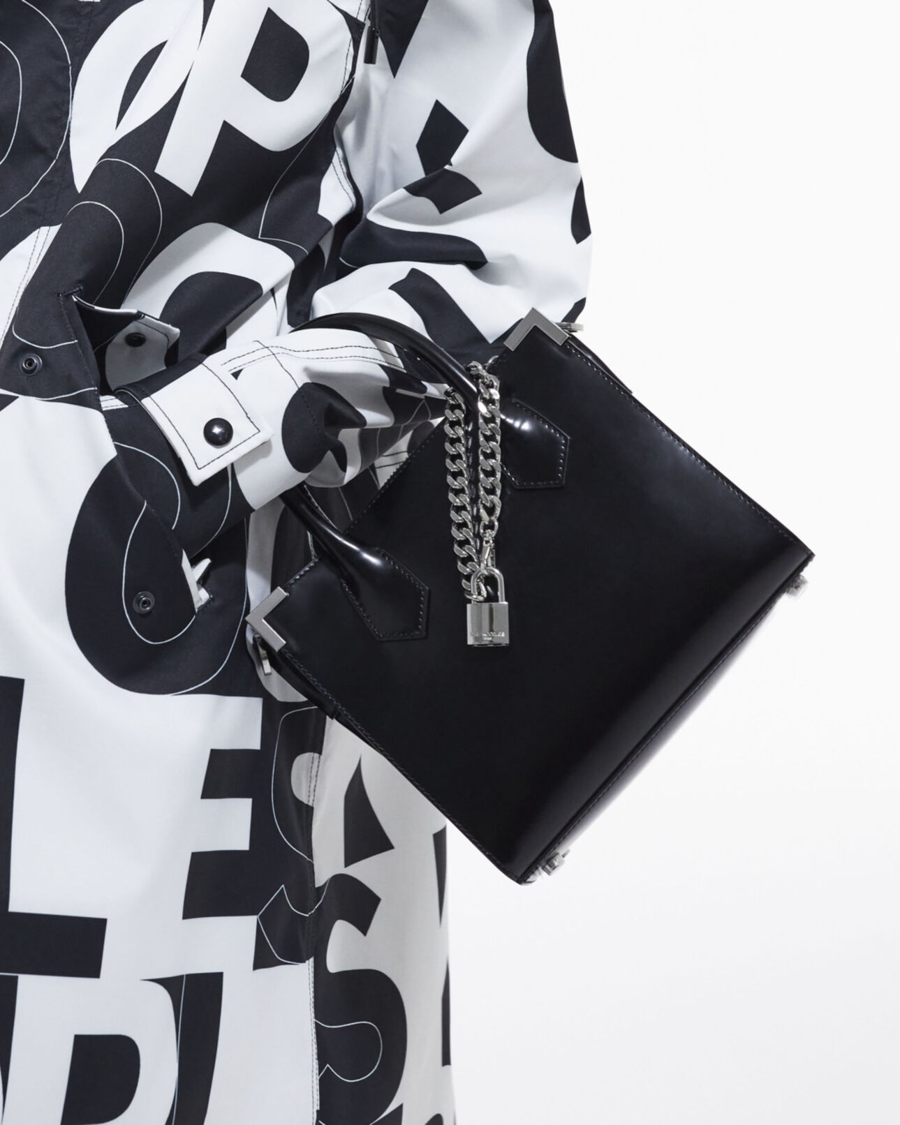 The Kooples FEMME BLACK sac ming medium en cuir noir