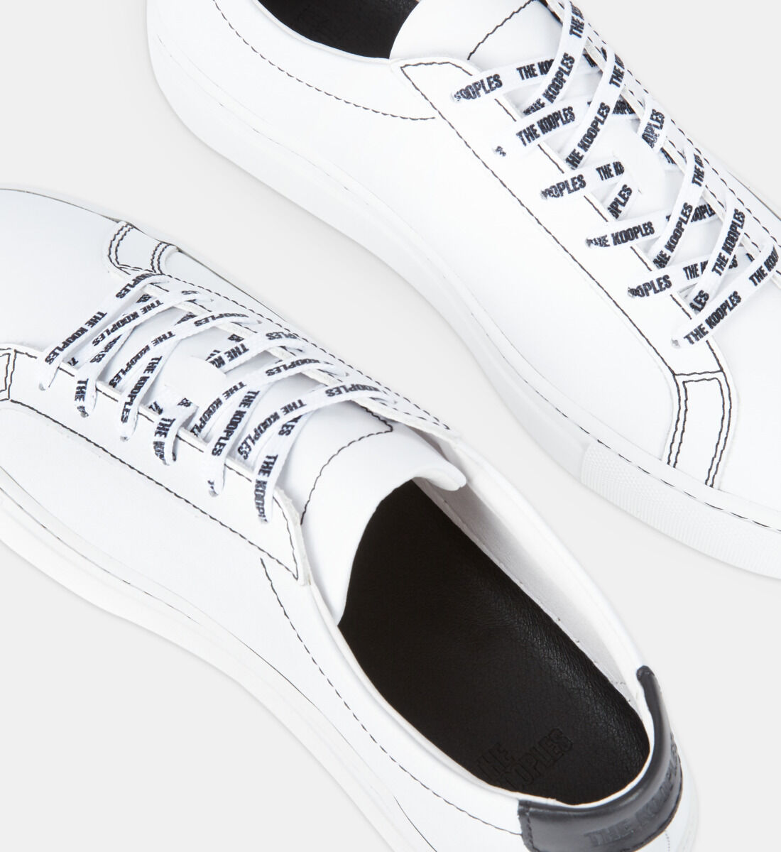 White leather sneakers The Kooples