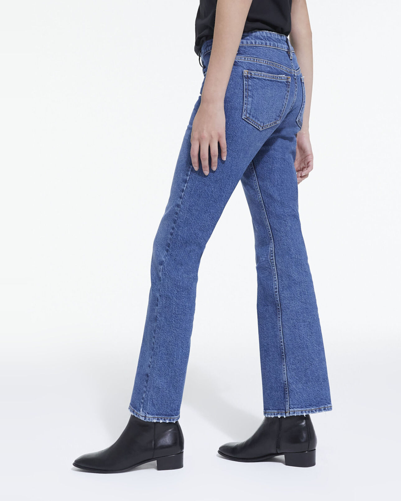 The Kooples WOMEN BLUE DENIM blue bootcut jeans
