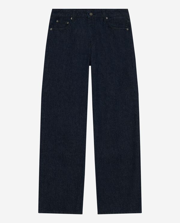 The Kooples FEMME BLUE ELECTRIC jean large brut bleu