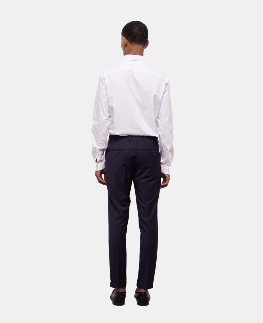 The Kooples HOMME NAVY pantalon de costume bleu marine