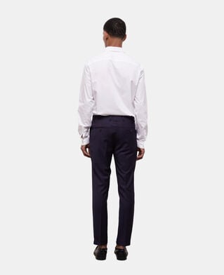 The Kooples HOMME NAVY pantalon de costume bleu marine