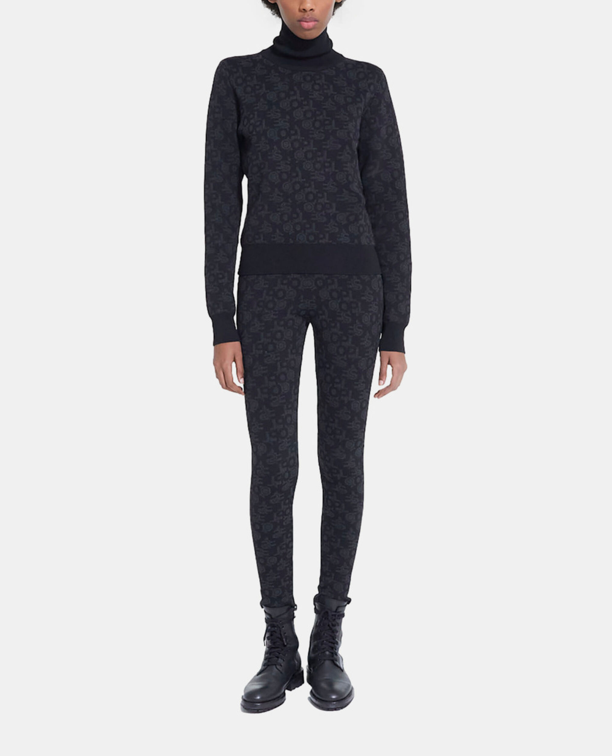 Pull logo The Kooples noir, BLACK DARK GREY, hi-res image number null