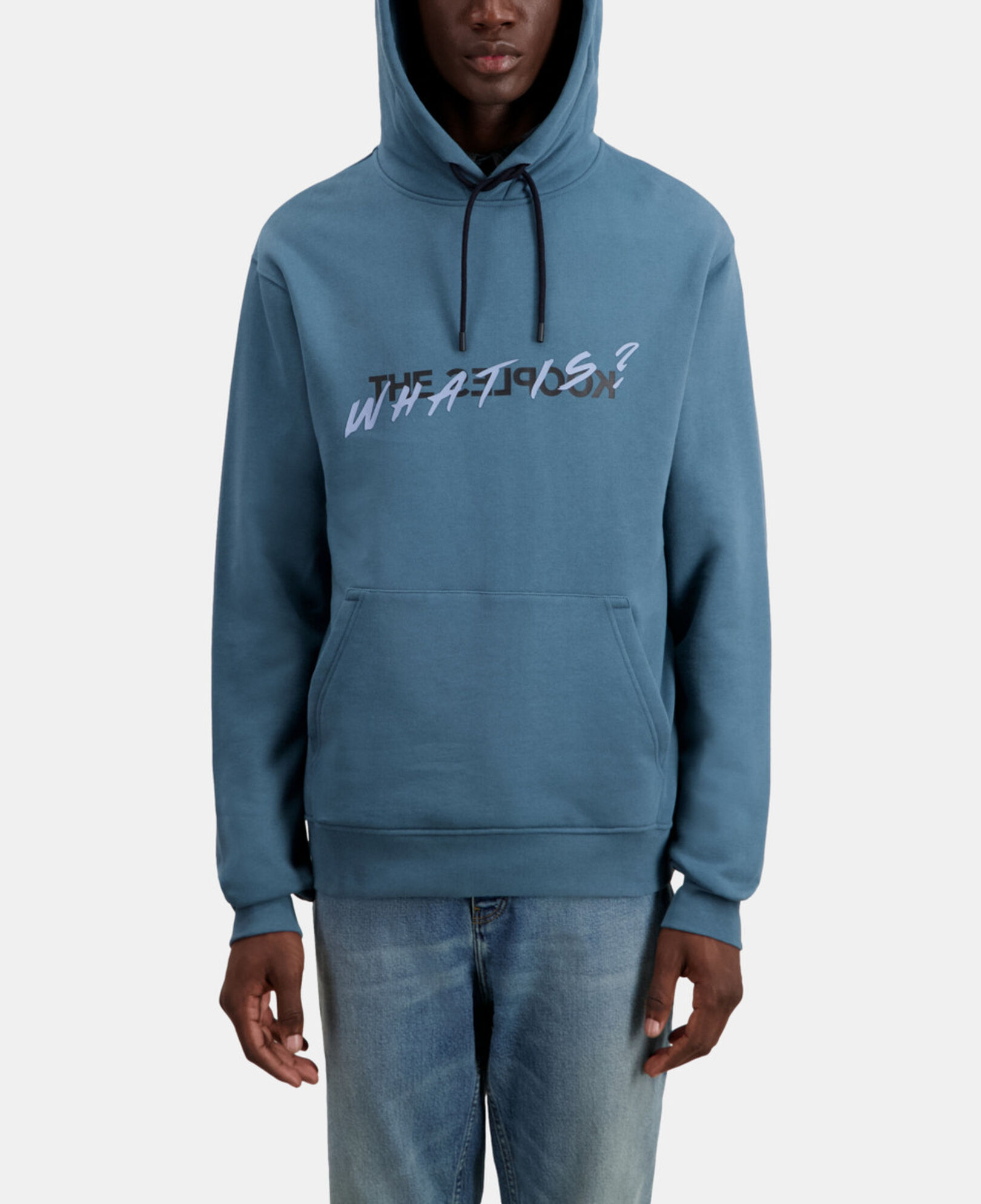The Kooples MEN BLUE PETROL deep blue what is hoodie