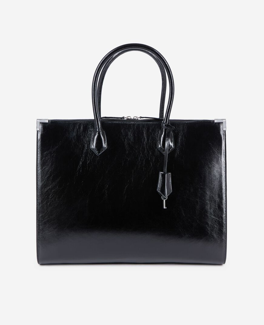 The Kooples F BLACK ming xl black leather bag