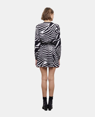 The Kooples F BLACK WHITE short printed dress