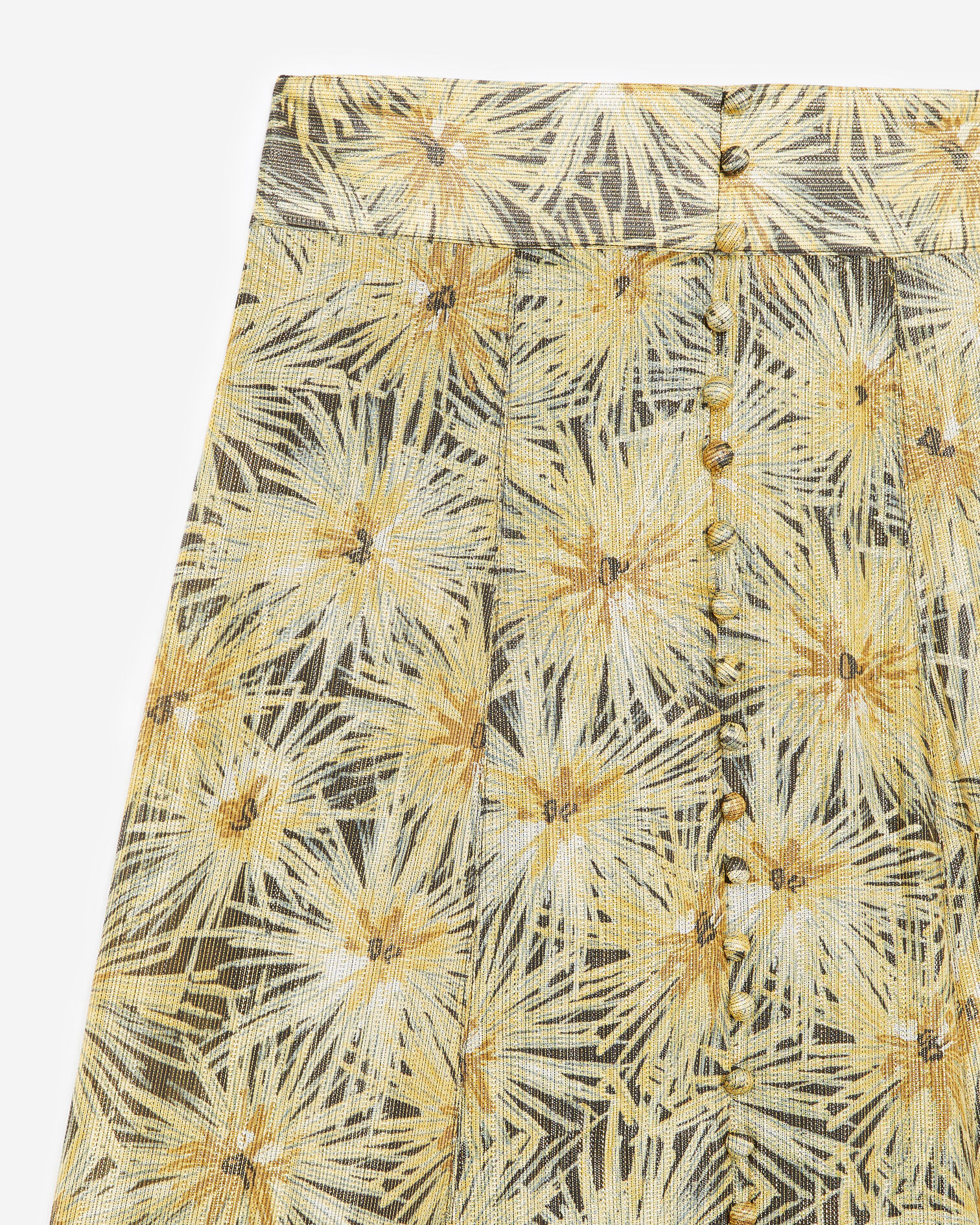 Falda larga fluida motivo dorado, BLACK / GOLD, hi-res image number null